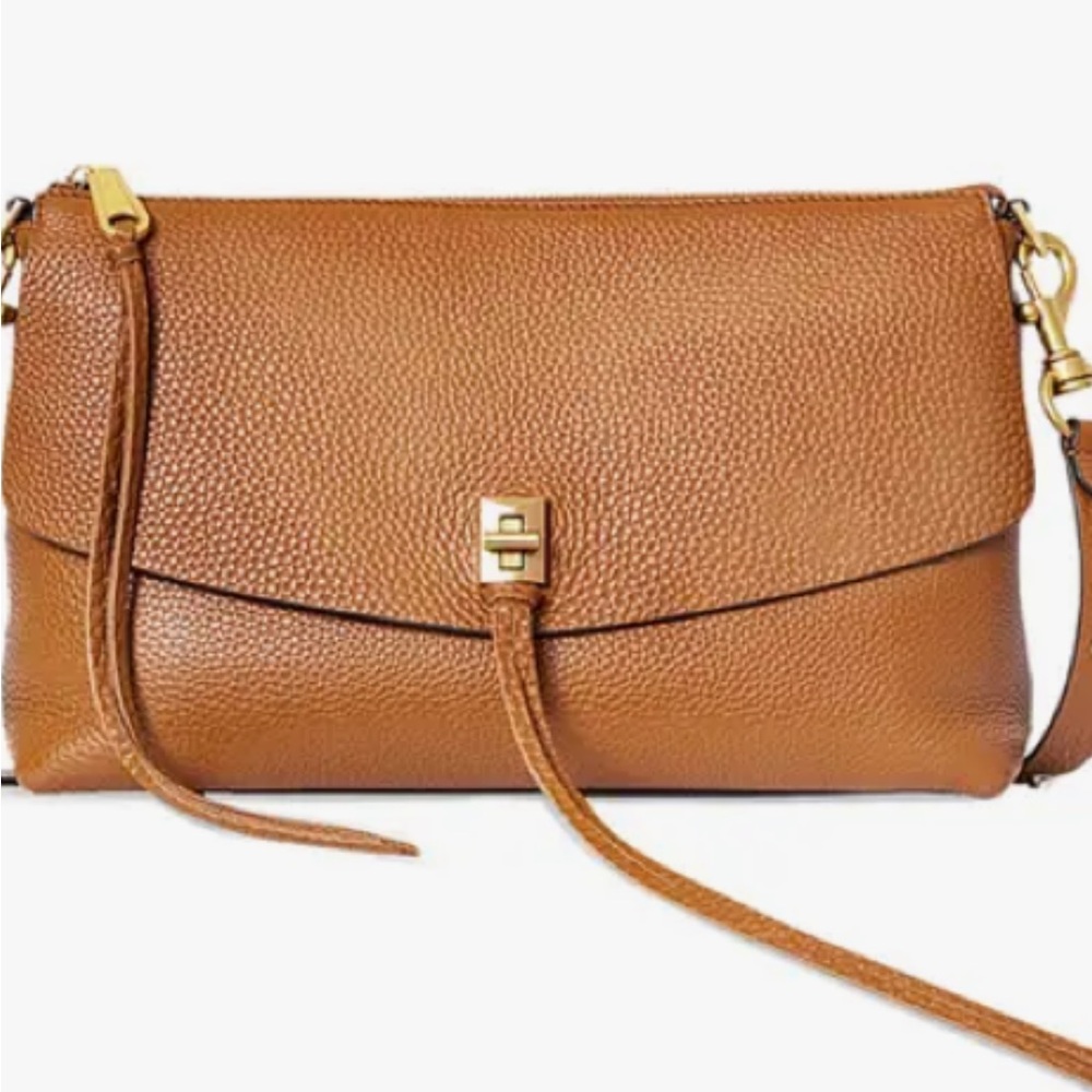 Rebecca Minkoff Darren Top Zip Small Leather Adjustable Crossbody